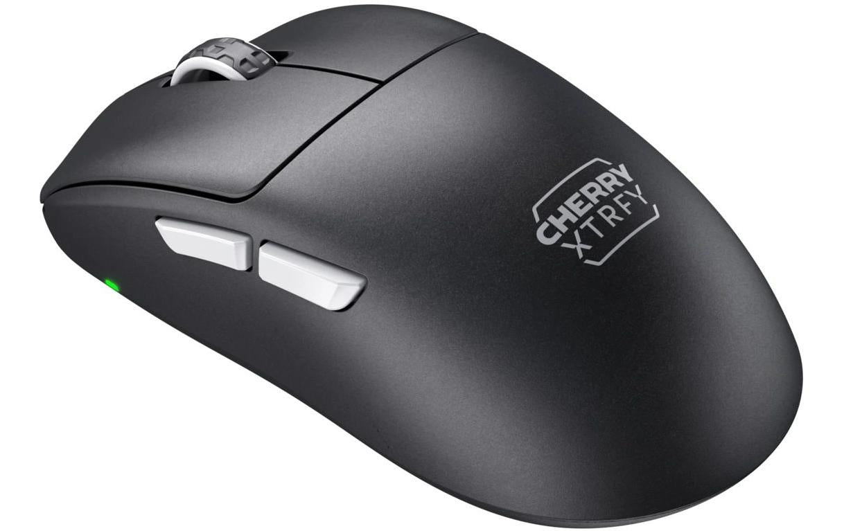 CHERRY XTRFY M68 Pro – Gaming-Maus – Kabellos (2,4 GHz), 26000 DPI, Rechtshänder, Schwarz/Silber