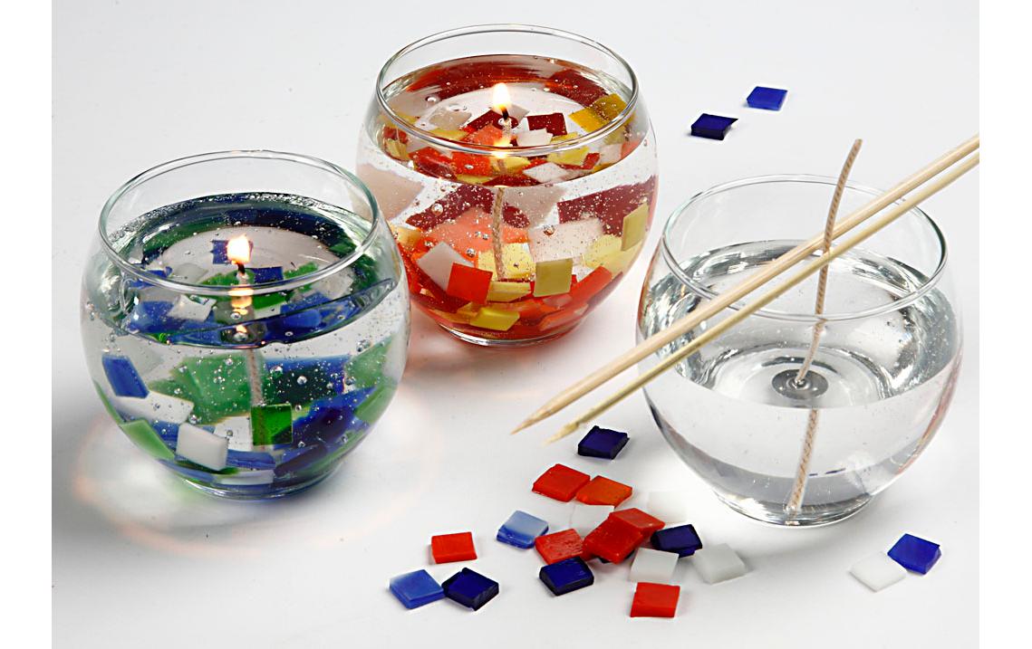 Creativ Company Kerzenglas – Glas, transparent – Ø 8 × 7 cm – 12-teilig