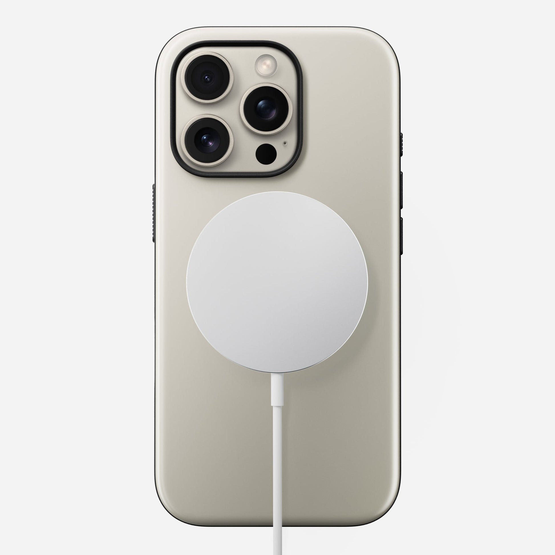 Nomad Backcover – für Apple iPhone 16 Pro – MagSafe, TPU, Steingrau, bis 2,4 m Sturzsicher