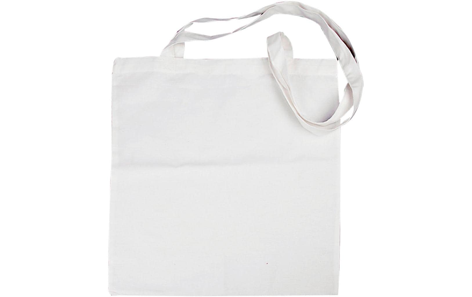 Creativ Company Stofftasche, Baumwolle, Weiss, 380×420 mm – 10 Stück