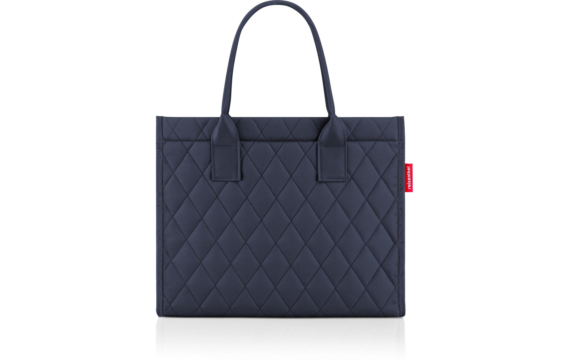 Reisenthel Stofftasche, Polyester, Motiv Rhombus Midnight Gold, 420×350×170 mm