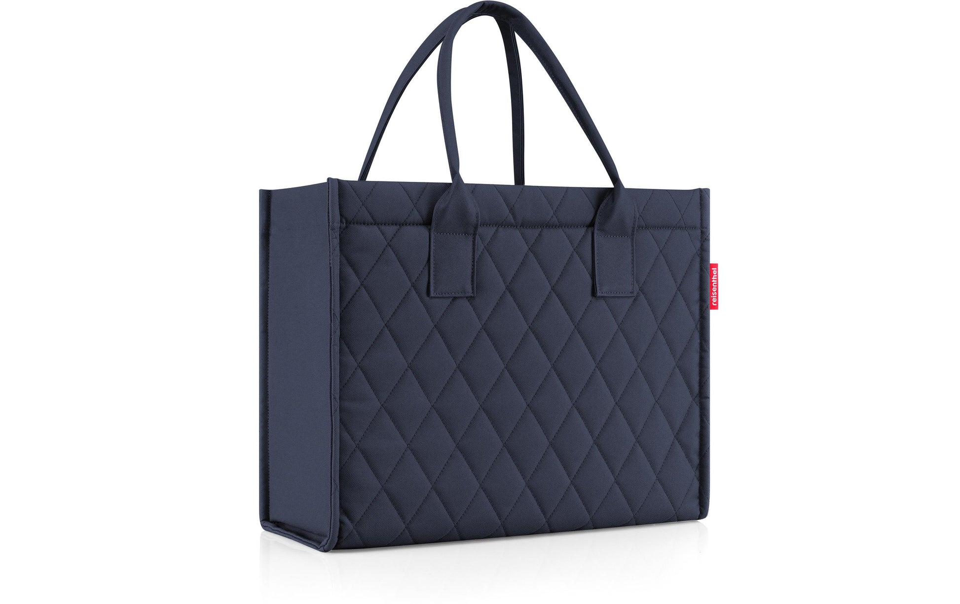 Reisenthel Stofftasche, Polyester, Motiv Rhombus Midnight Gold, 420×350×170 mm