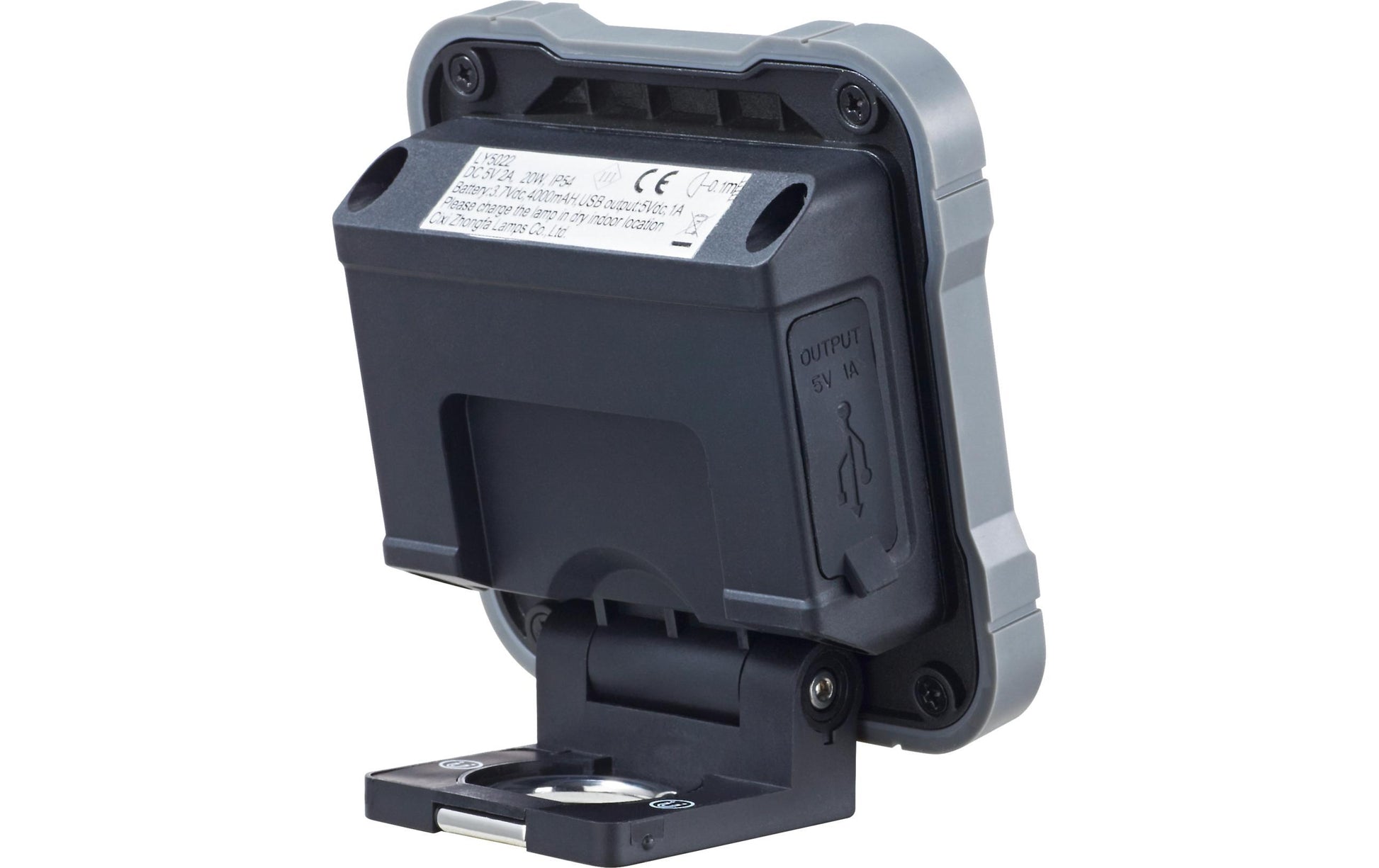 Brennenstuhl Taschenlampe – 2200 lm, IP54, Akku (USB), dimmbar, 20 W – Silber