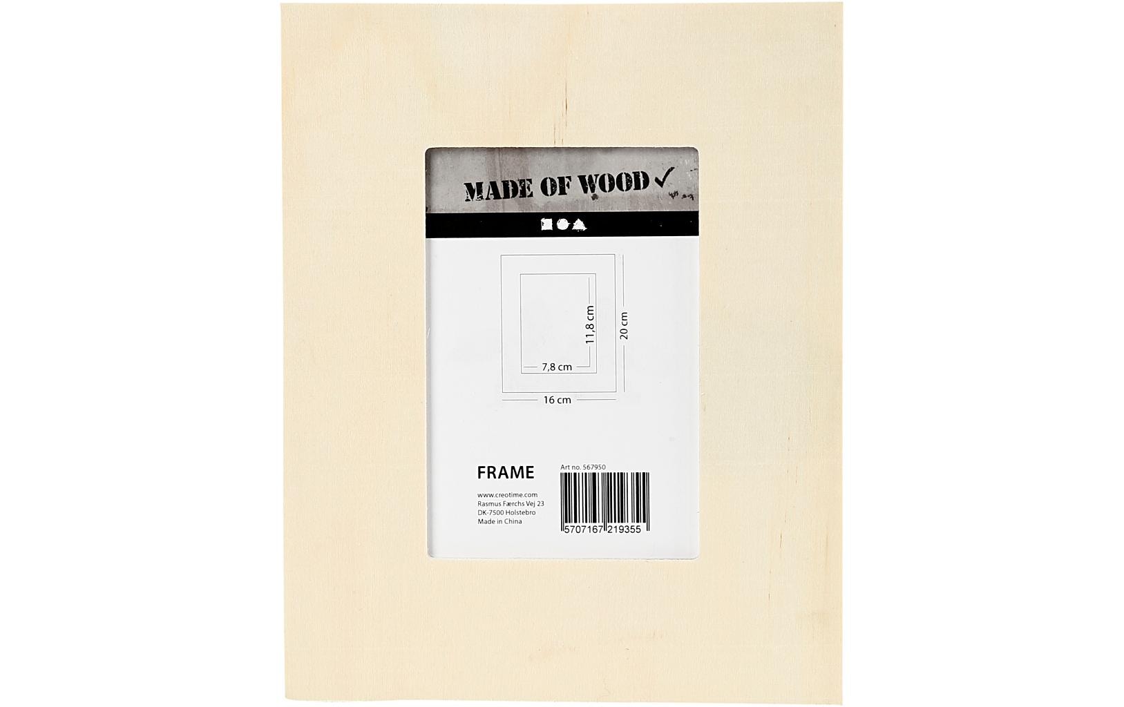 Creativ Company Bilderrahmen – für 20 × 16 cm – Holz, natur