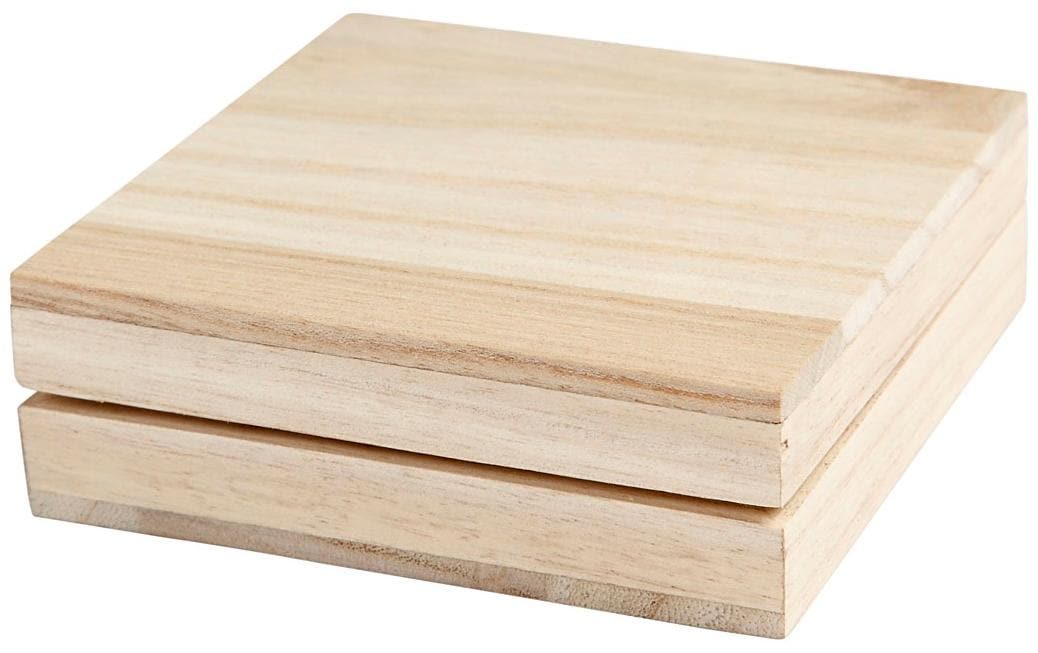 Creativ Company Holzkasten, 10 × 10 × 3 cm, Holz