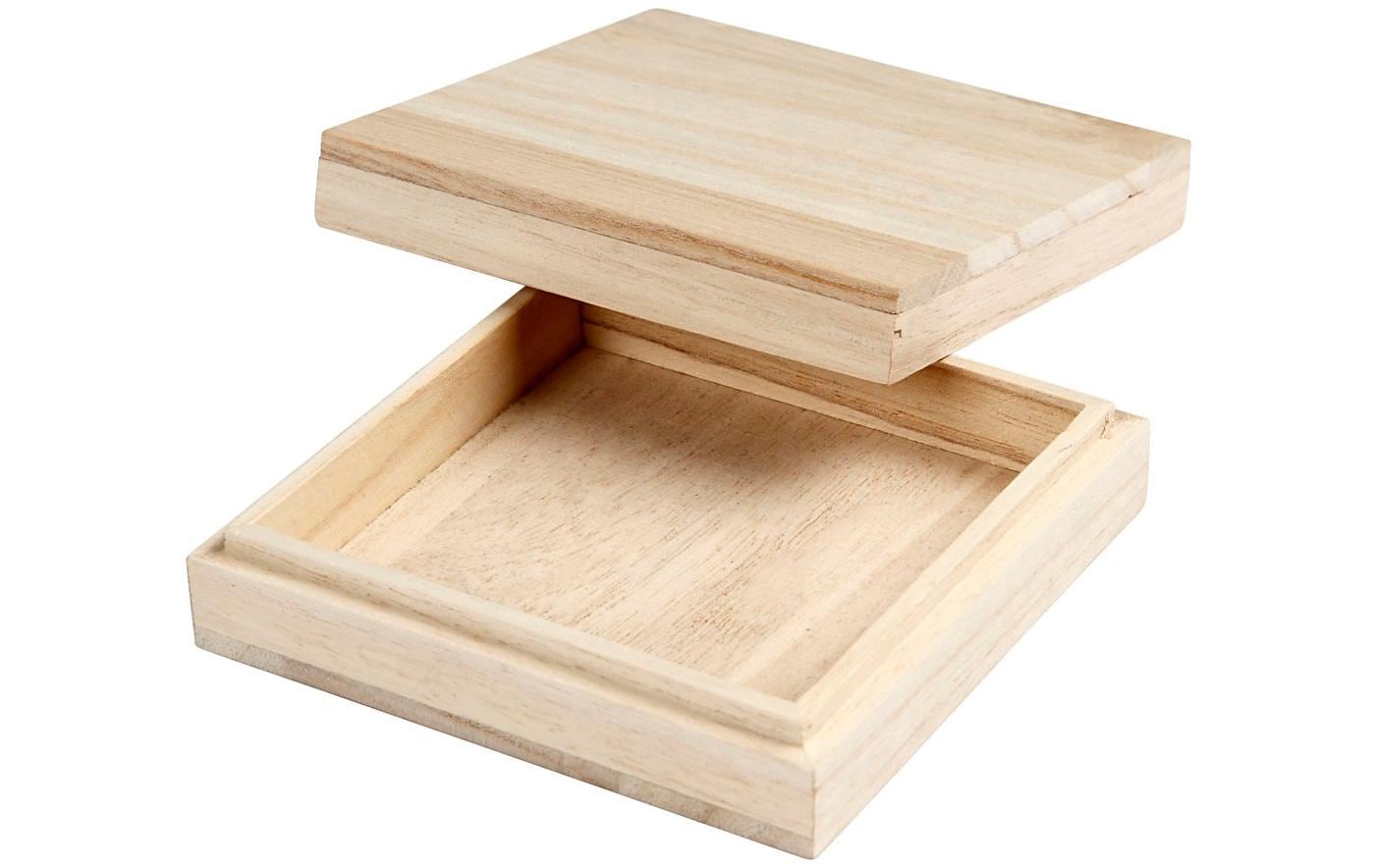 Creativ Company Holzkasten, 10 × 10 × 3 cm, Holz