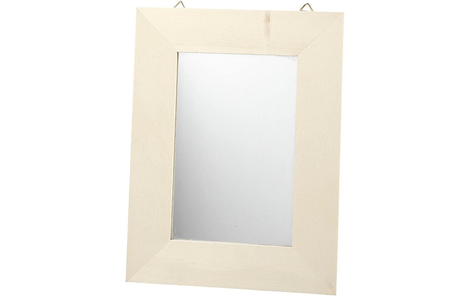 Creativ Company Spiegel – 20,8 × 15,9 cm – Holz, braun