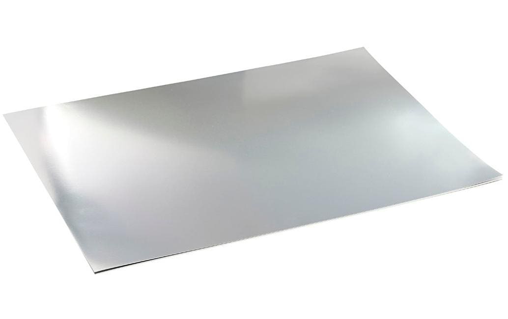 Creativ Company Folienkarton – A2, silber, 280 g/m² – 10 Blatt