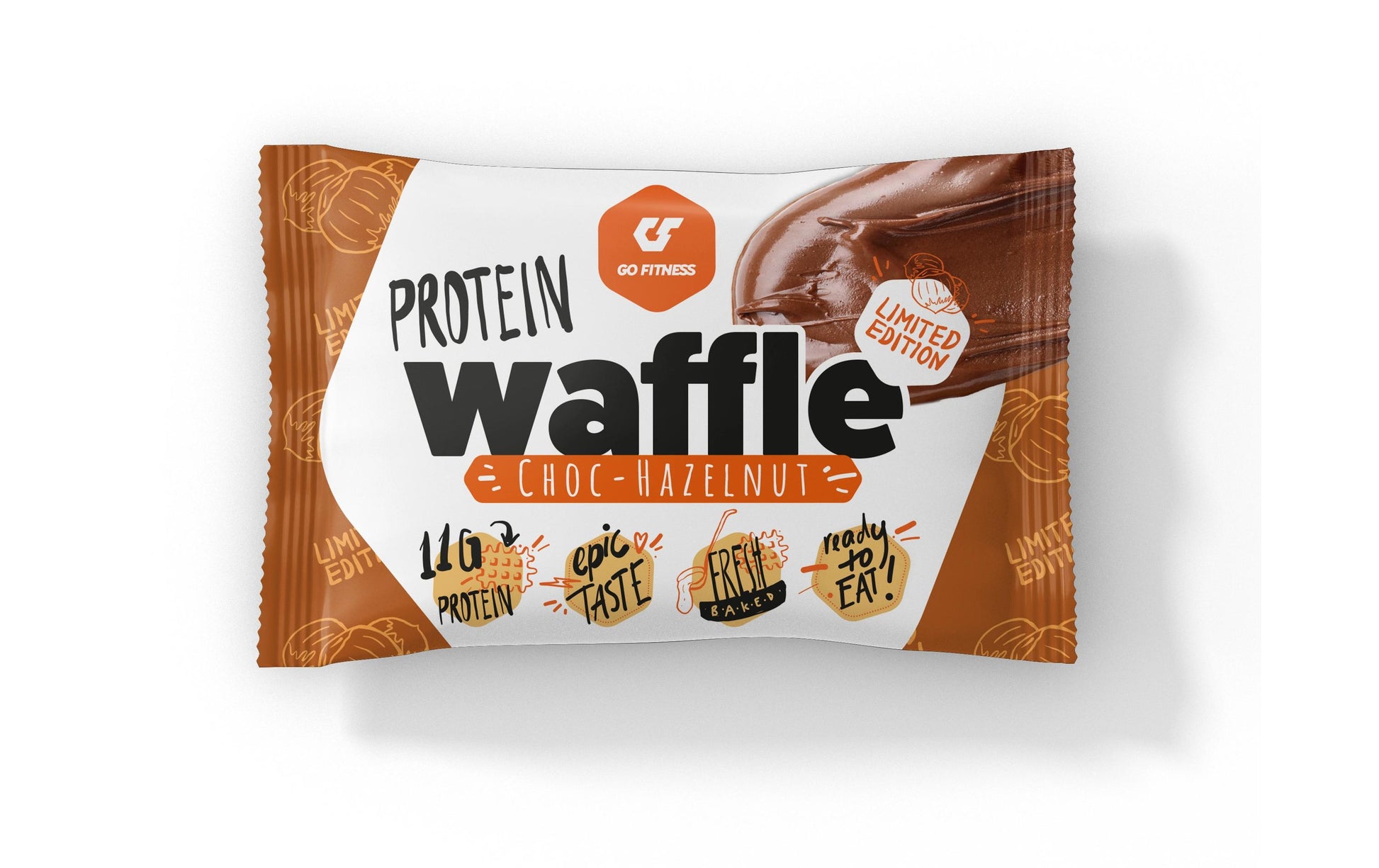 Go Fitness Protein-Waffel – Schokolade & Haselnuss – 50 g