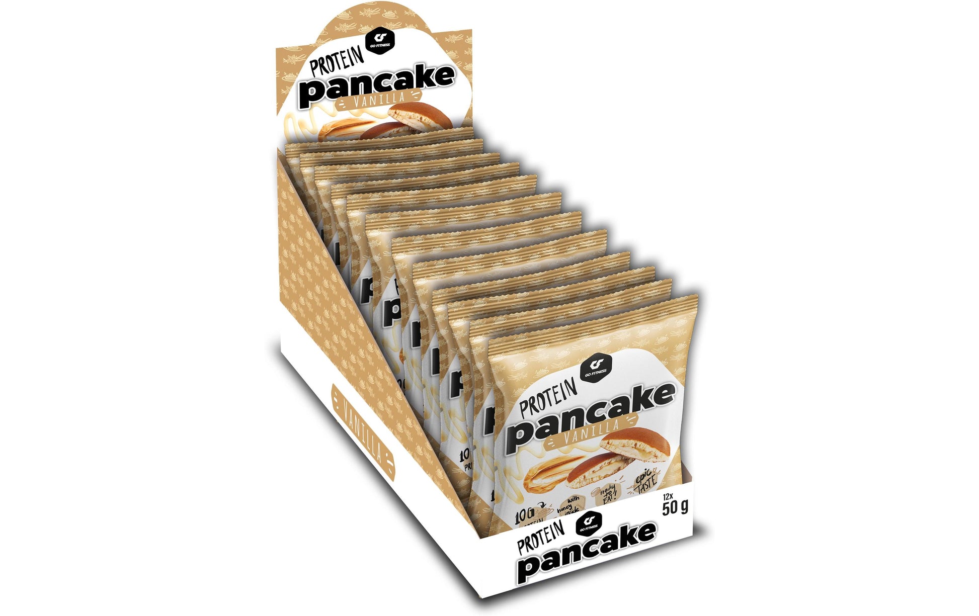 Go Fitness Protein-Pfannkuchen – Vanille – 12 × 50 g