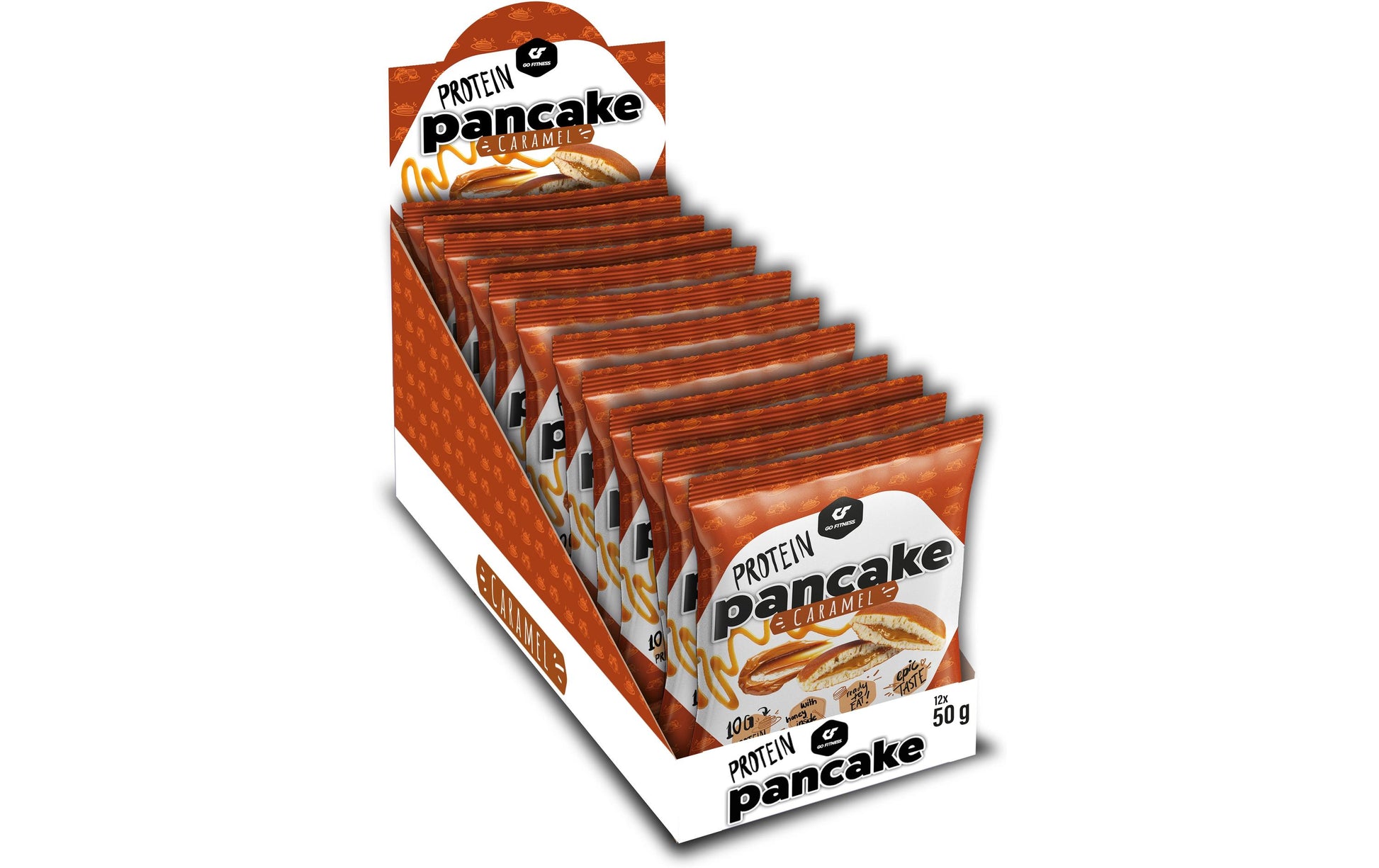 Go Fitness Nutrition Protein-Pfannkuchen – Karamell – 12 × 50 g