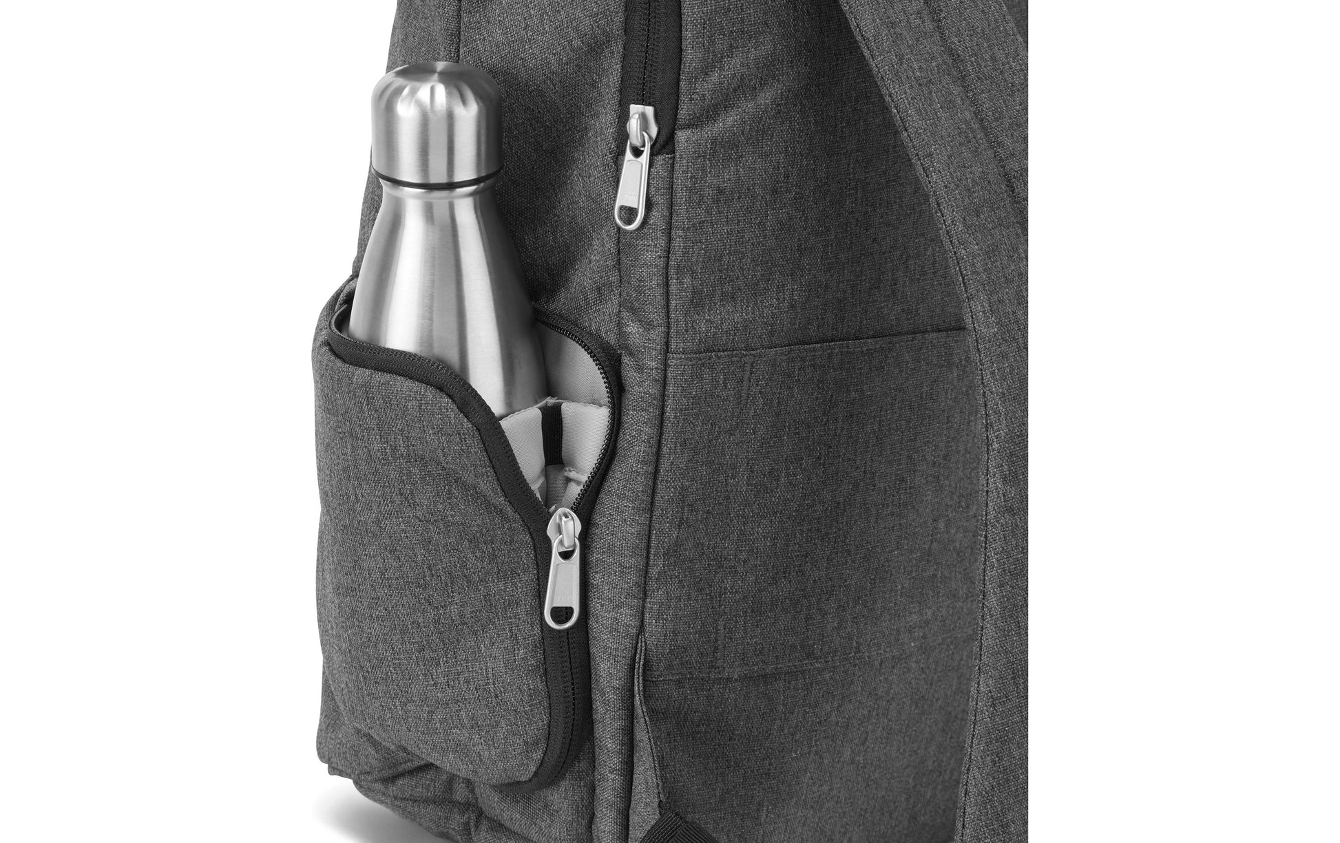 Hotbox Shuttle – Notebook-Rucksack – für 15"-Notebook, Polyester, Grau, aus recyceltem Material