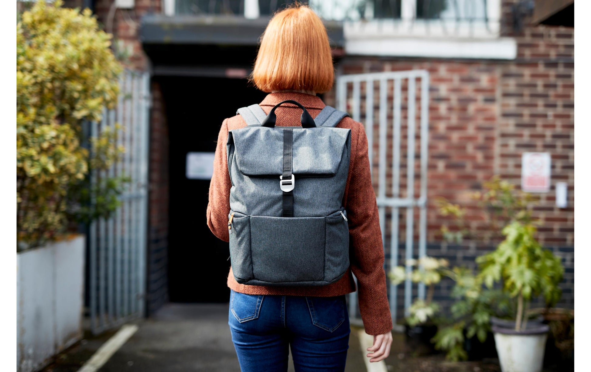 Hotbox Shuttle – Notebook-Rucksack – für 15"-Notebook, Polyester, Grau, aus recyceltem Material