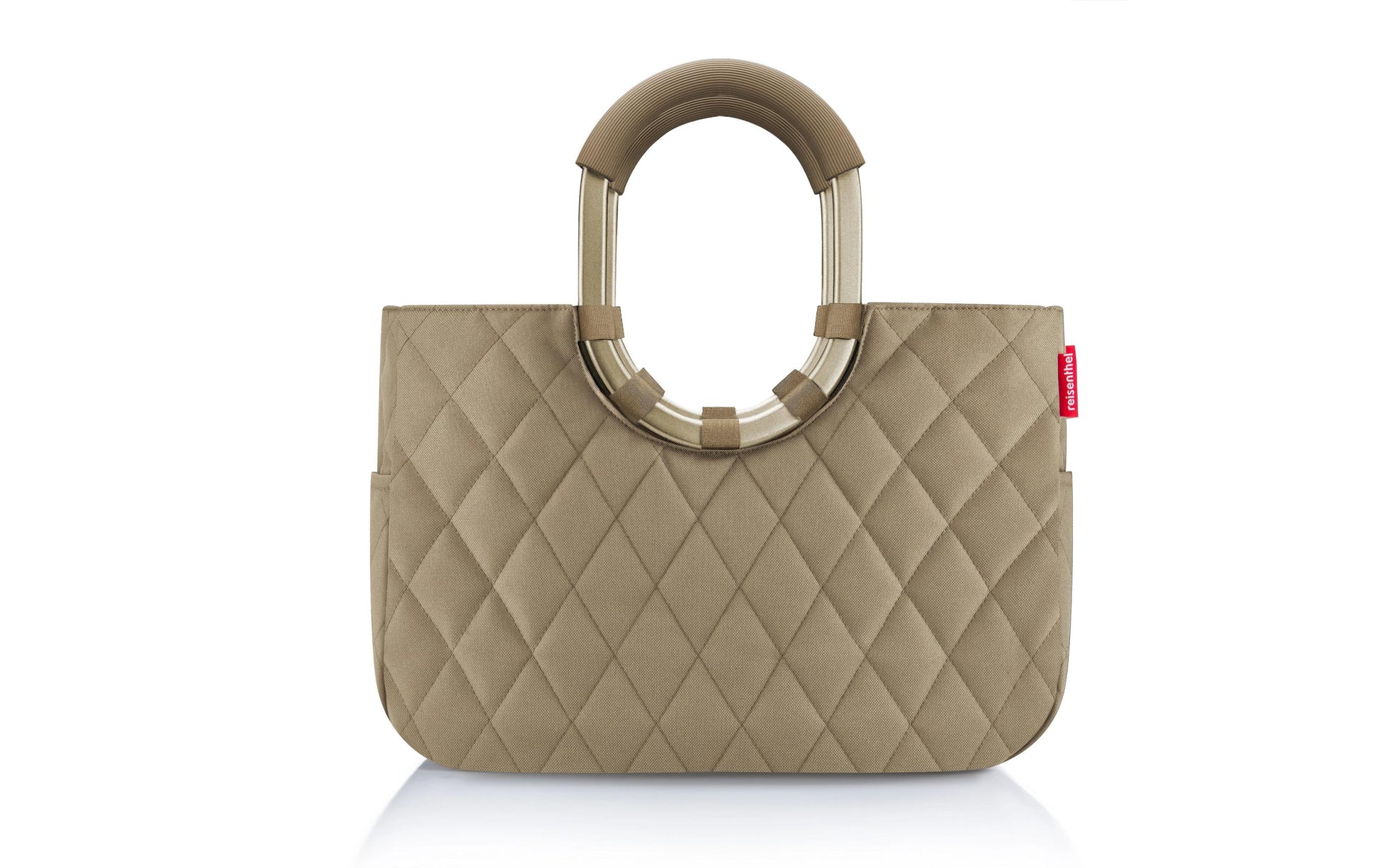 Reisenthel Stofftasche, Polyester, Motiv Rhombus Olive, 400×260×200 mm