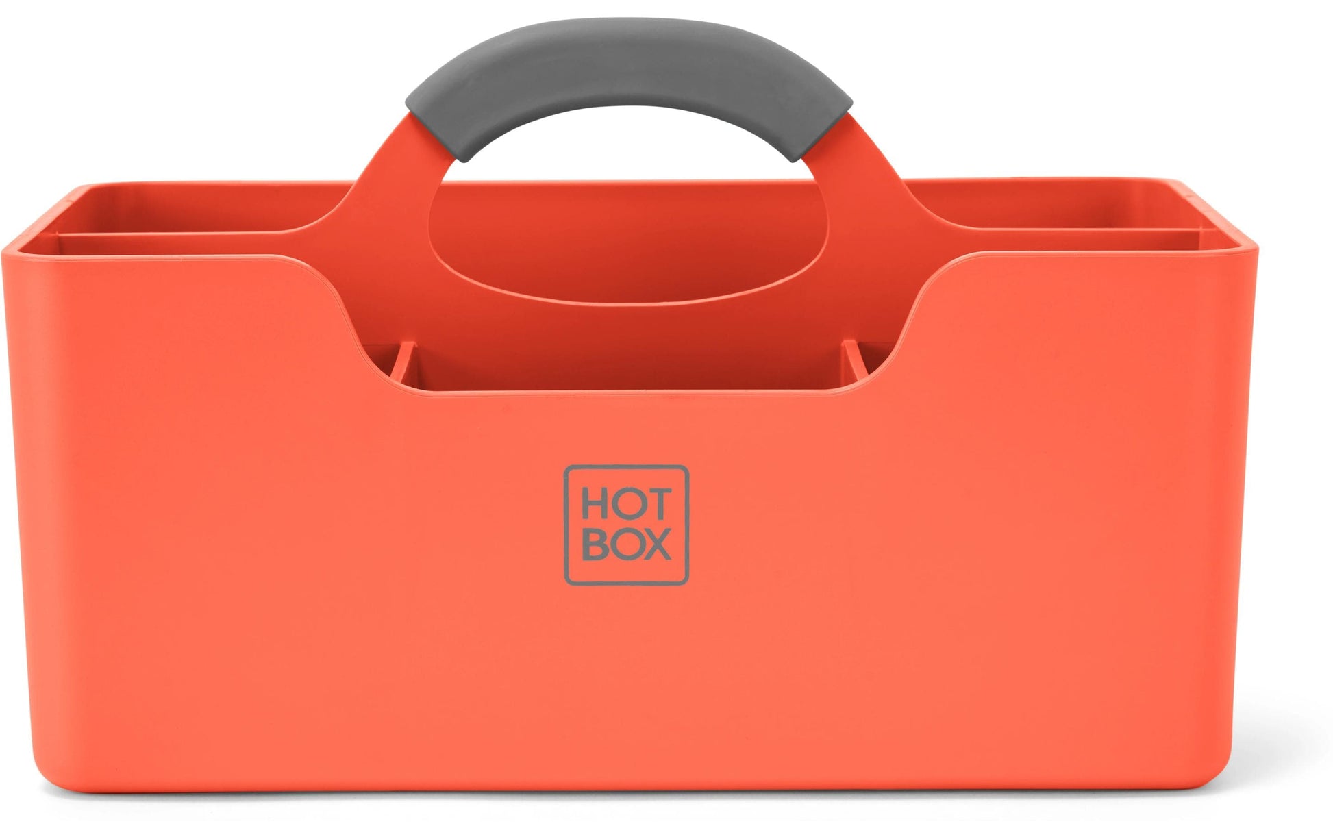 Hotbox Aufbewahrungsbox – 4 Fächer, Rot, Polypropylen (PP), B 312 × H 190 × T 182 mm