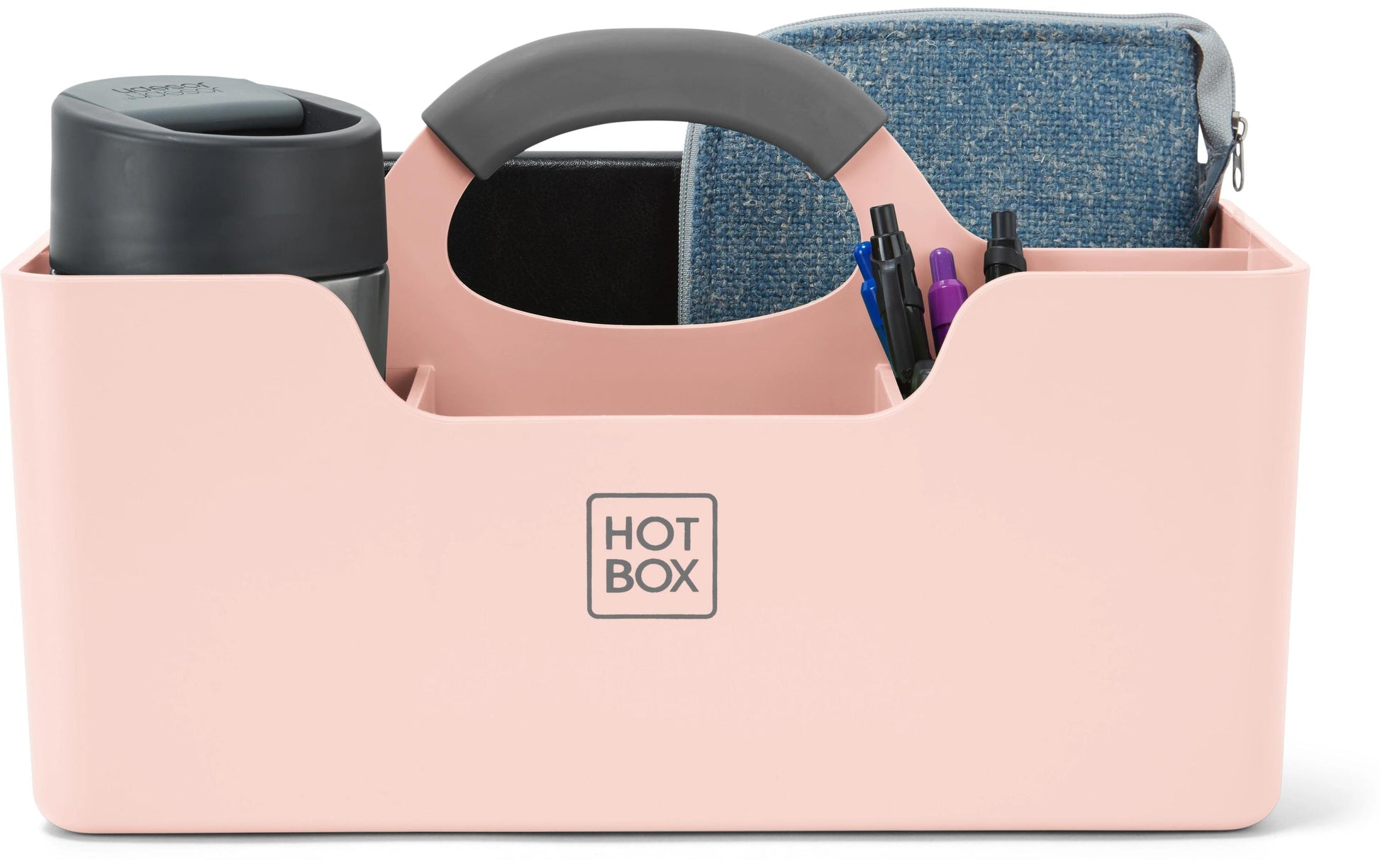 Hotbox Schubladenelement – 4 Schubladen, Rosa, Polypropylen (PP), B 312 × H 190 × T 182 mm
