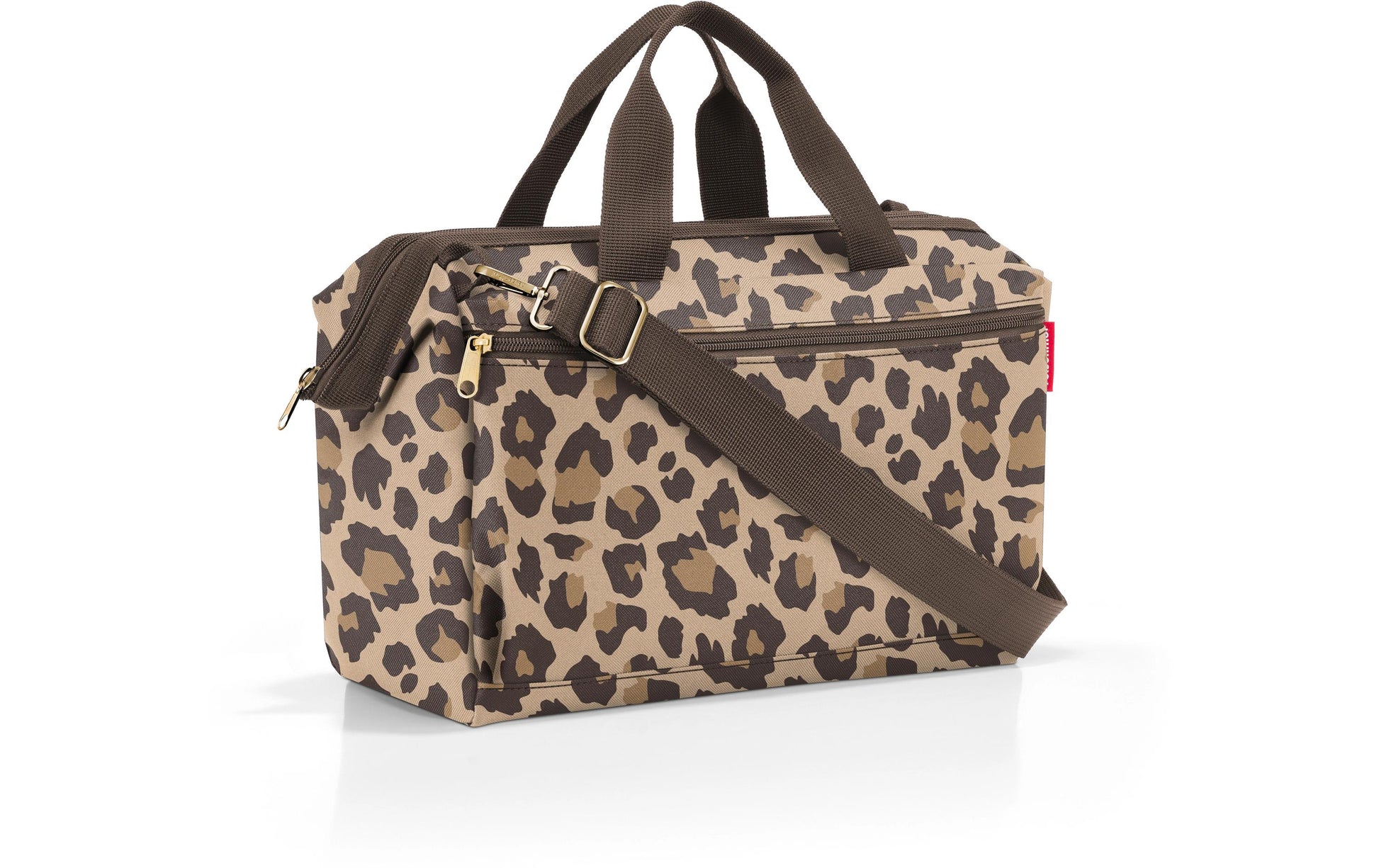 Reisenthel Umhängetasche Allrounder S Pocket – 11 l, Polyester, Leo Macchiato, 39 × 26 × 16.5 cm