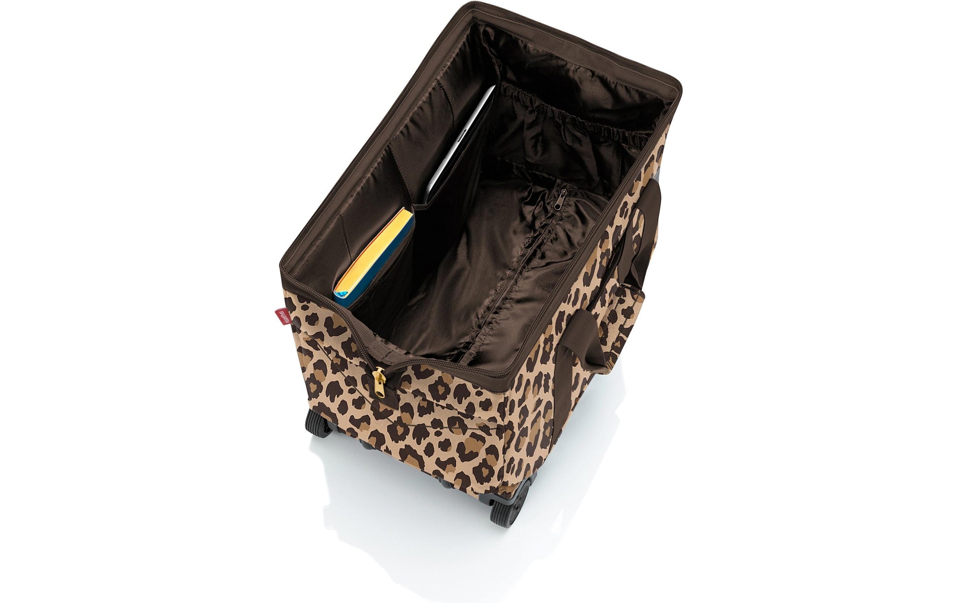 Reisenthel Reisetasche – 30 l, Polyester, 2 Rollen, Leo Macchiato, 49 × 41 × 30 cm