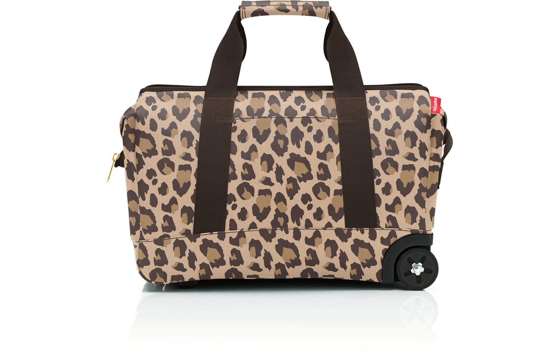 Reisenthel Reisetasche – 30 l, Polyester, 2 Rollen, Leo Macchiato, 49 × 41 × 30 cm