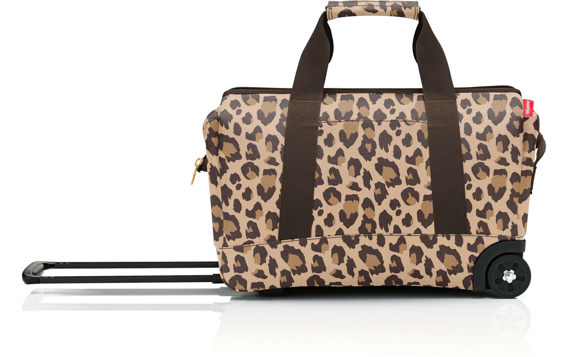 Reisenthel Reisetasche – 30 l, Polyester, 2 Rollen, Leo Macchiato, 49 × 41 × 30 cm