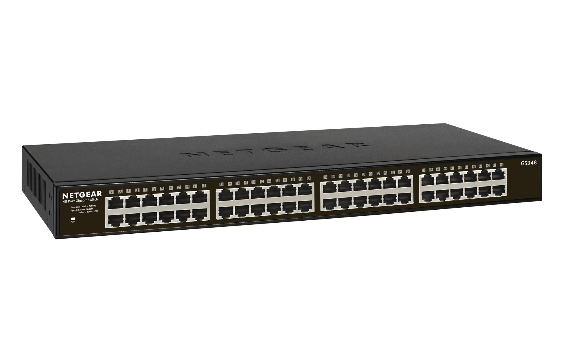 NETGEAR GS348 – Switch (Unmanaged) – 48×GbE, 1U