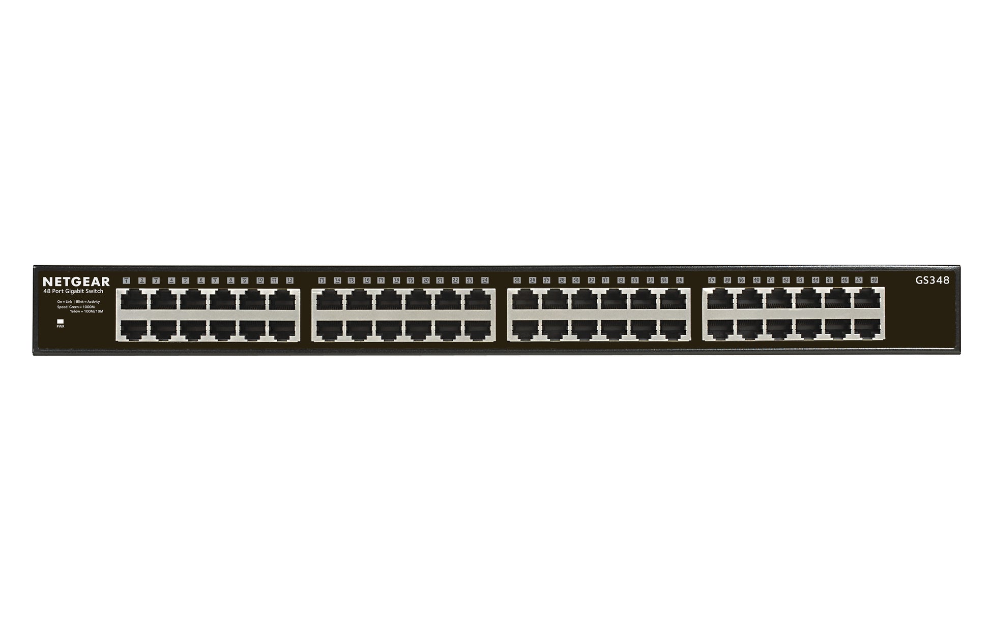 NETGEAR GS348 – Switch (Unmanaged) – 48×GbE, 1U