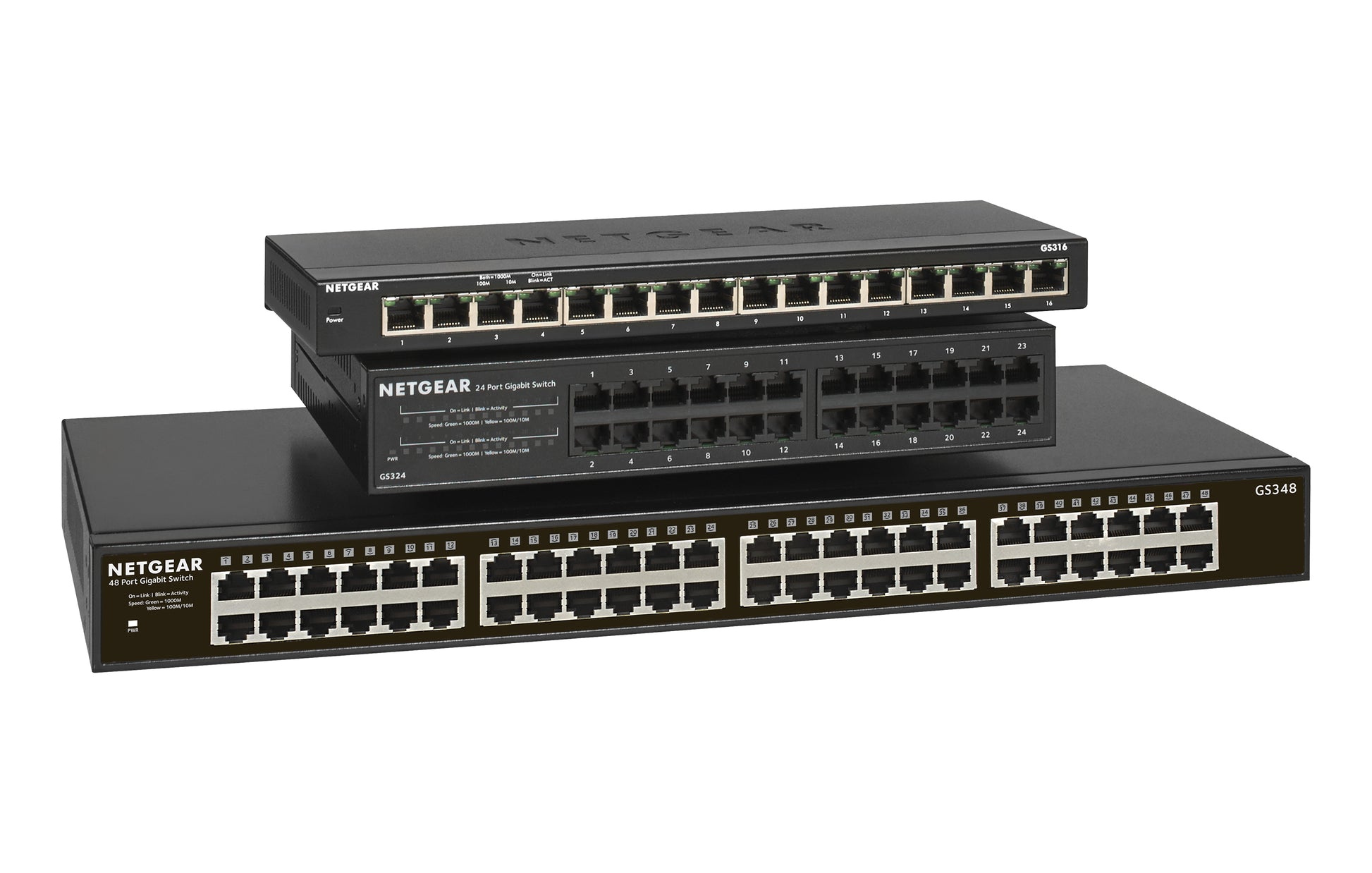 NETGEAR GS348 – Switch (Unmanaged) – 48×GbE, 1U