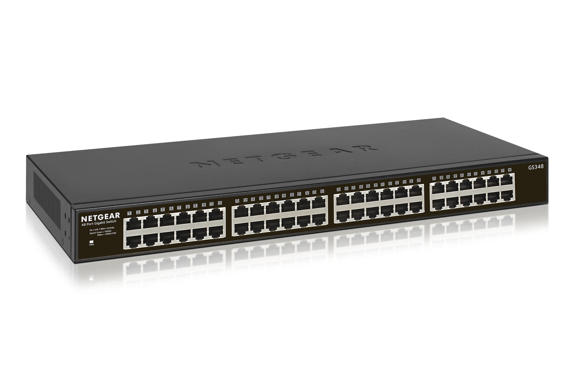 NETGEAR GS348 – Switch (Unmanaged) – 48×GbE, 1U