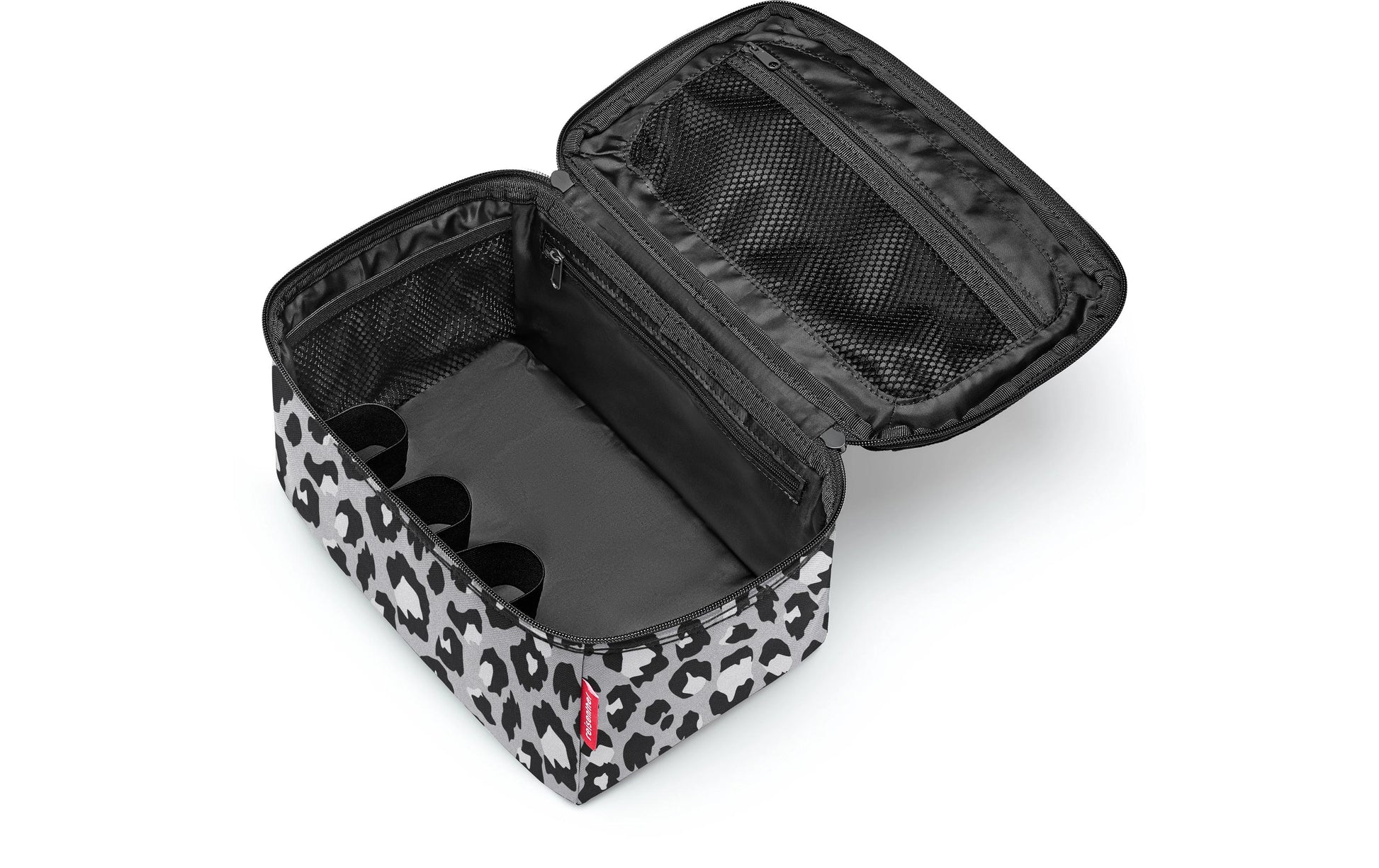 Reisenthel Kosmetiktasche Beautycase – wasserfest – 4 l – schwarz – recyceltes Polyester – Leo Nero – 1 Stk.