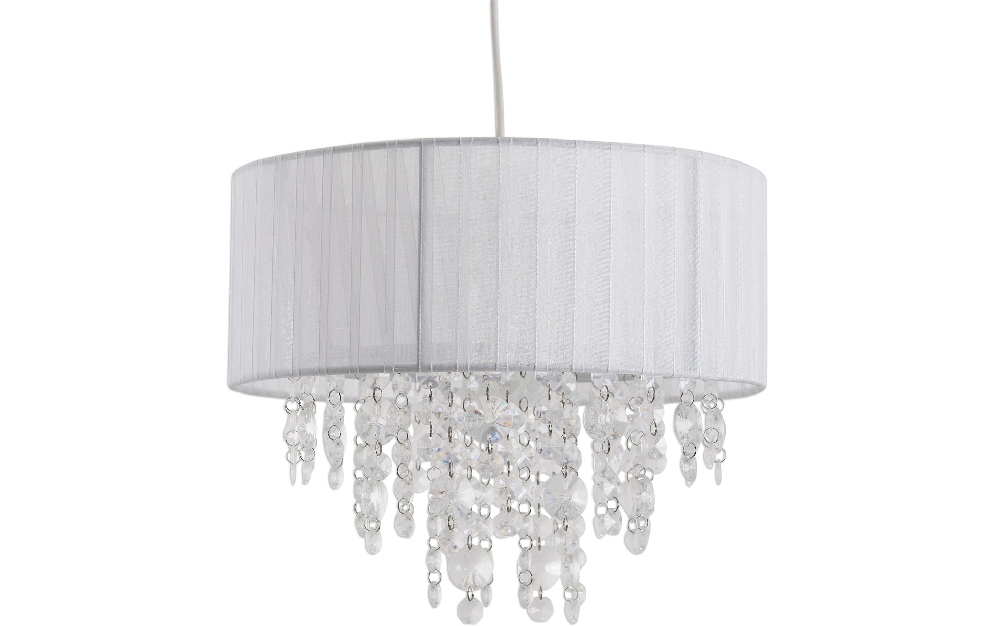 Näve Pendelleuchte – Ø 30 × 23 cm, 40 W, E27-Fassung, Weiss