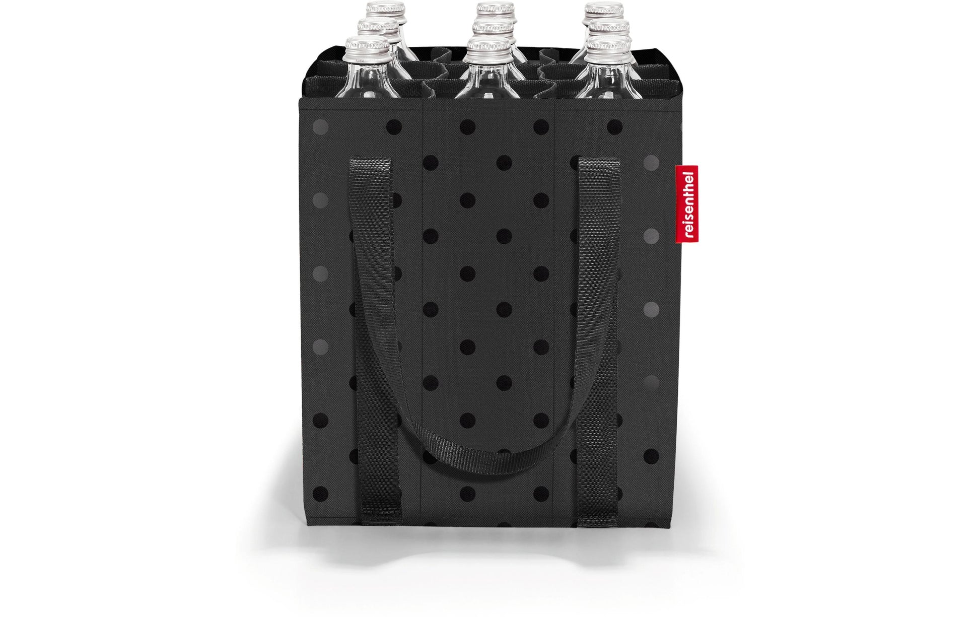 Reisenthel Stofftasche, Polyester, Motiv Glossy Dots Schwarz, 240×280×240 mm