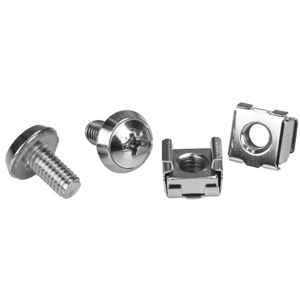 StarTech.com Schrauben + Käfigmuttern M6 – Silber, 20 Stk.