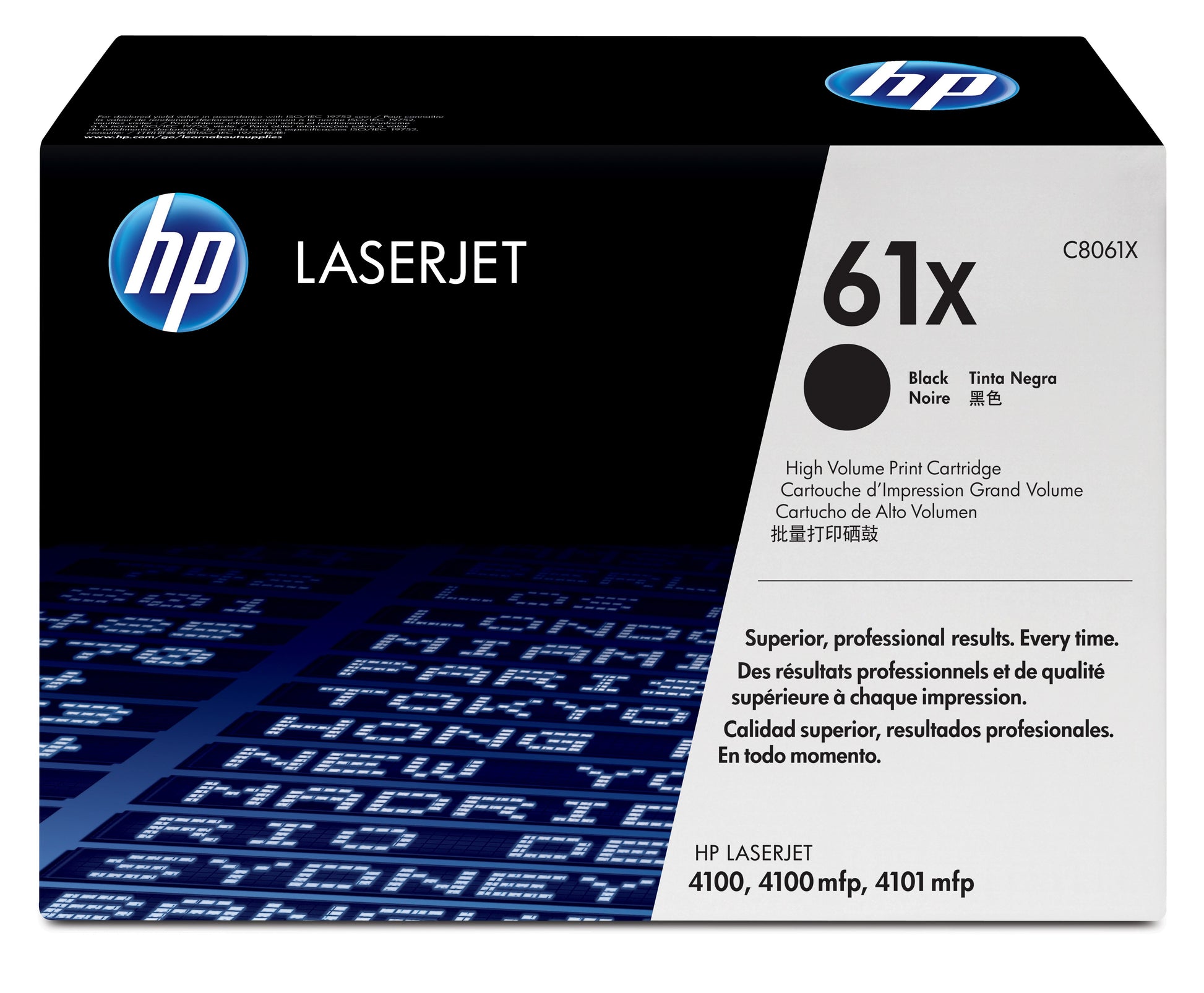 HP C8061X Schwarz Toner – Original XL – 10'000 Seiten – für HP LaserJet 4100