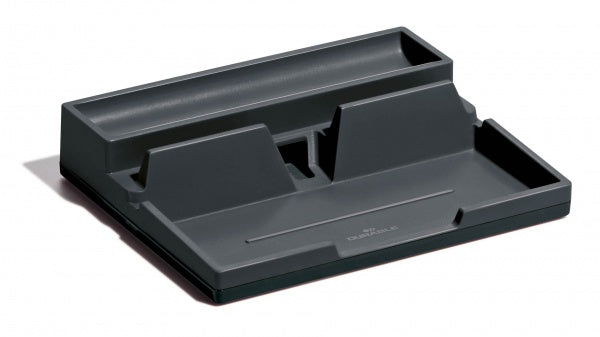 Durable Varicolor Ablageschale – grau, Kunststoff, B 190 × H 50 × T 240 mm