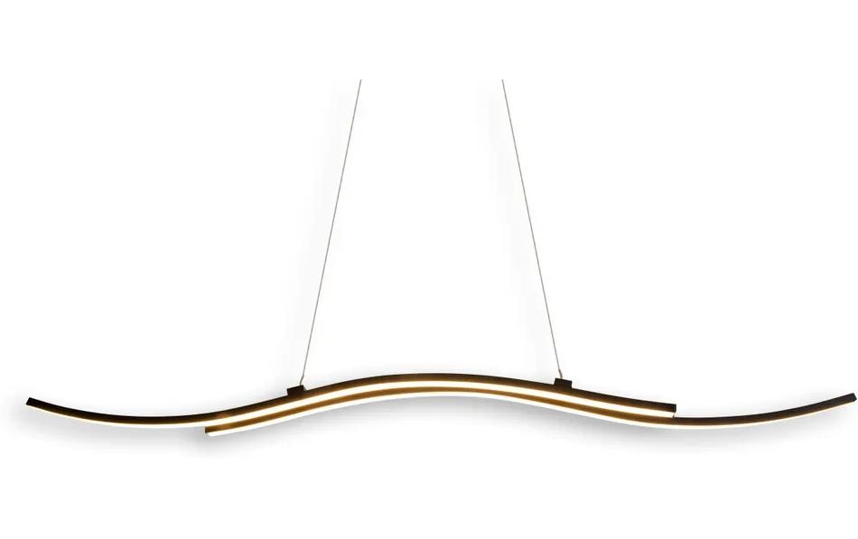 Näve Pendelleuchte – 96 × 8,5 × 120 cm, 950 lm, 21 W, 3000 K, schwarz, fest eingebaute LED
