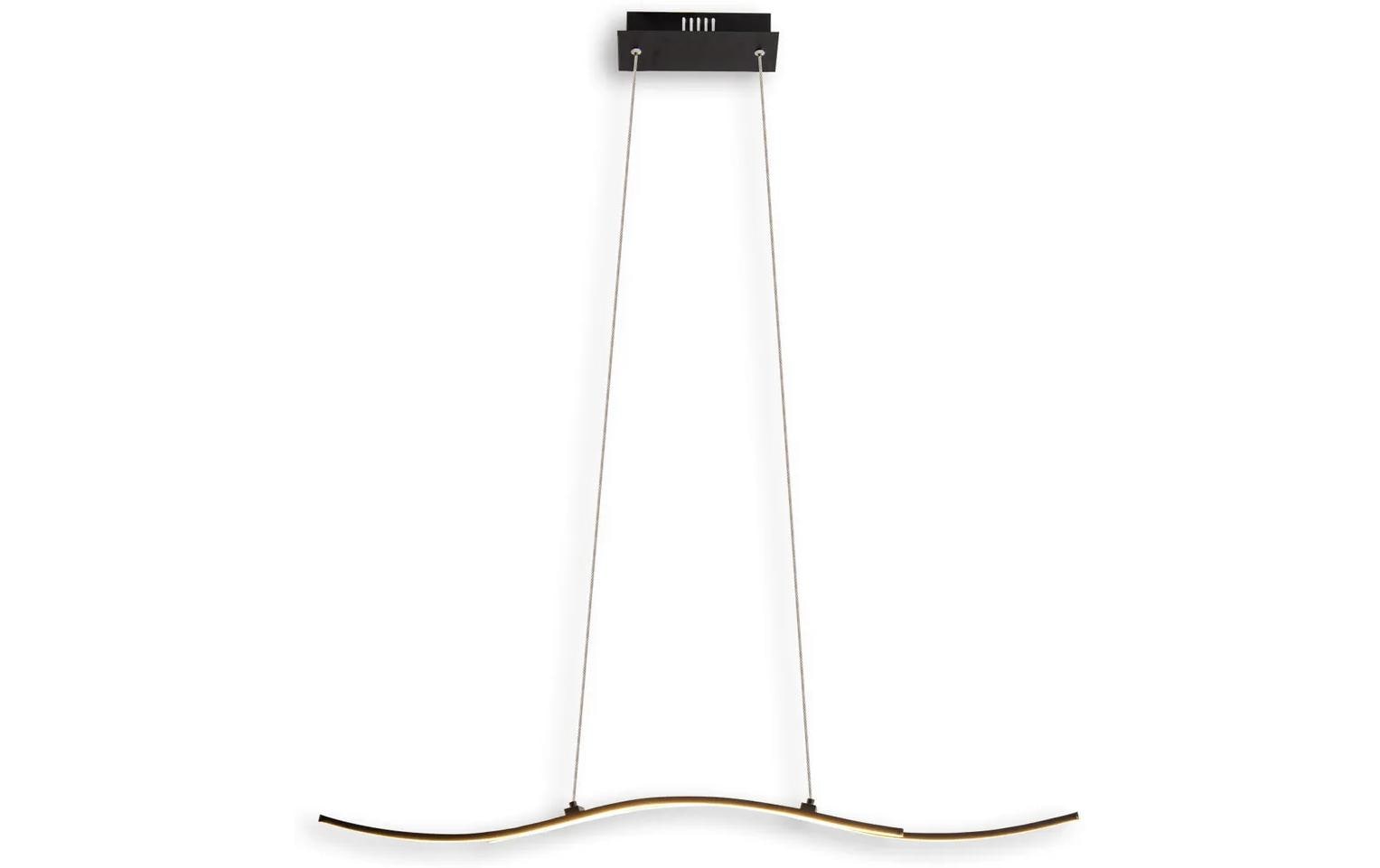 Näve Pendelleuchte – 96 × 8,5 × 120 cm, 950 lm, 21 W, 3000 K, schwarz, fest eingebaute LED