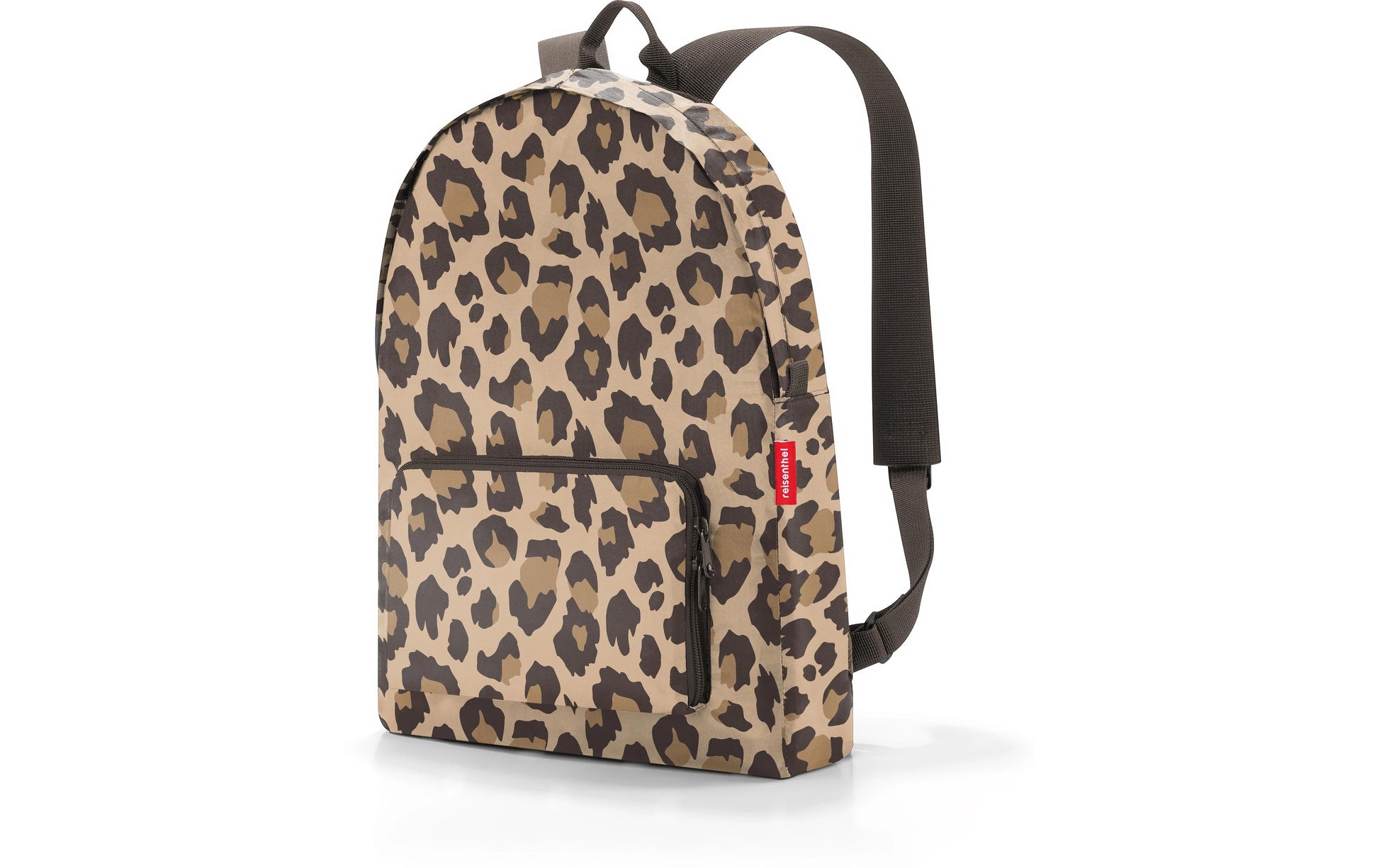 Reisenthel City-Rucksack mini maxi – 14 l, wasserabweisend, Polyester – Leo Macchiato, 300 × 450 × 110 mm
