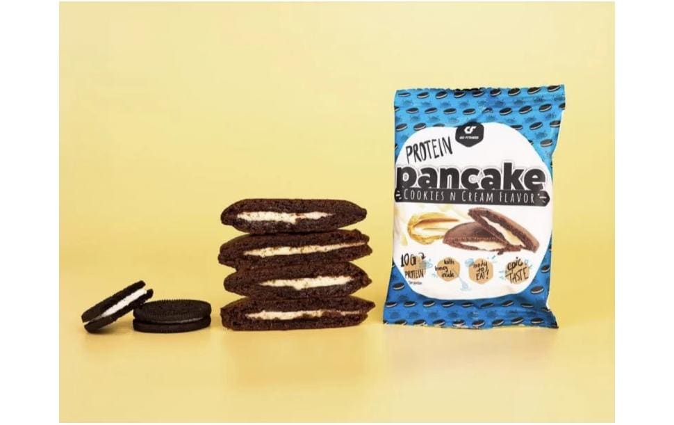 Go Fitness GoFitness Nutrition Protein-Pfannkuchen – Cookies & Cream – 12 × 50 g