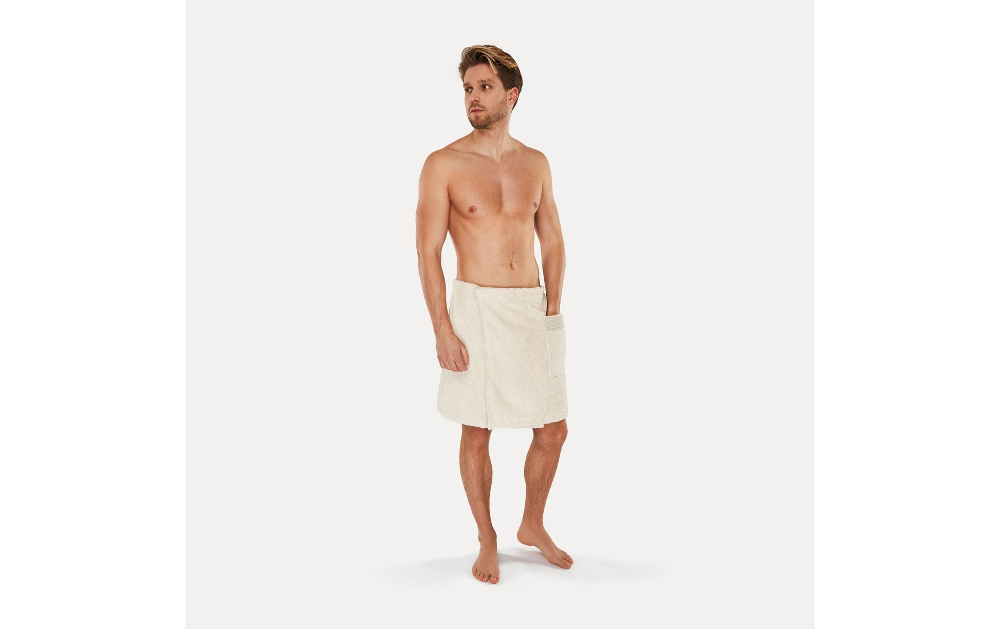 MÖVE Saunakilt – 50 cm – Nature – Baumwolle, 520 g/m² – 60 °C