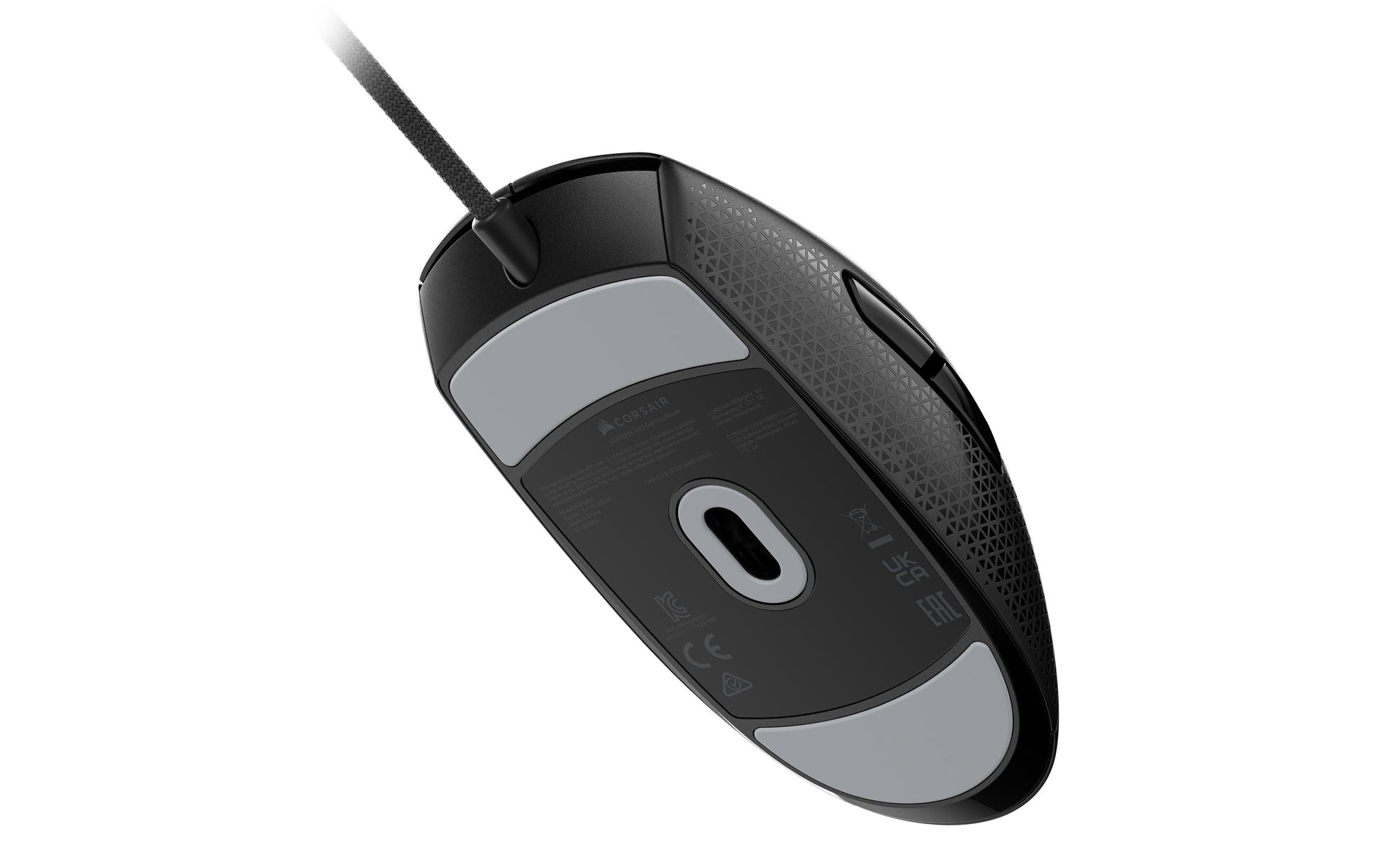 Corsair M55 Gaming-Maus – kabelgebunden, USB-A, 16'000 dpi, 6 Tasten, beidhändig, RGB-Beleuchtung, schwarz