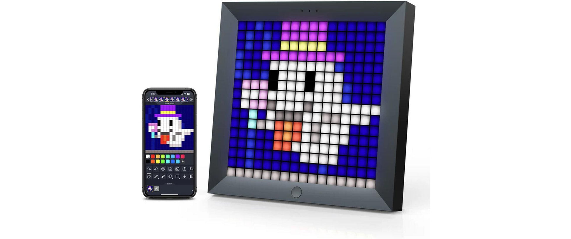 Divoom Pixoo Black 16 – 11,1" 16×16 Pixel Signage-Display, Schwarz