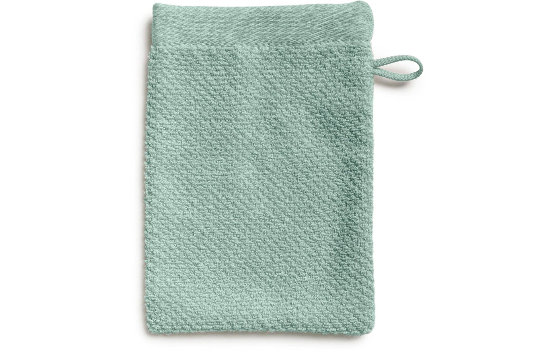 MÖVE Waschlappen Bliss Perlstruktur – 15 × 20 cm, Grün, 100% Baumwolle, 500 g/m², OEKO-TEX
