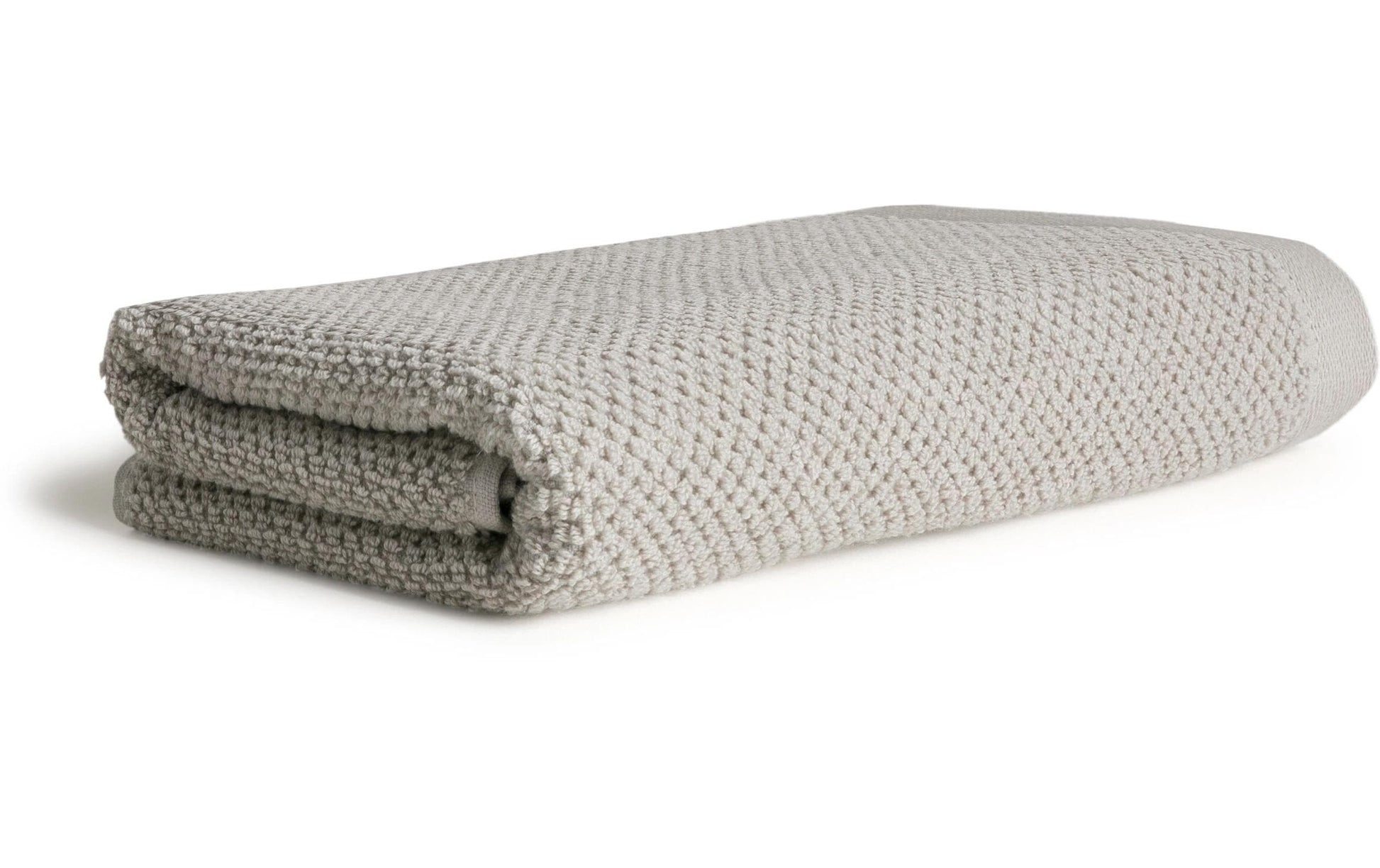 Möve Bliss Perlstruktur Duschtuch – 67 × 140 cm, Hellgrau, Baumwolle, 500 g/m²