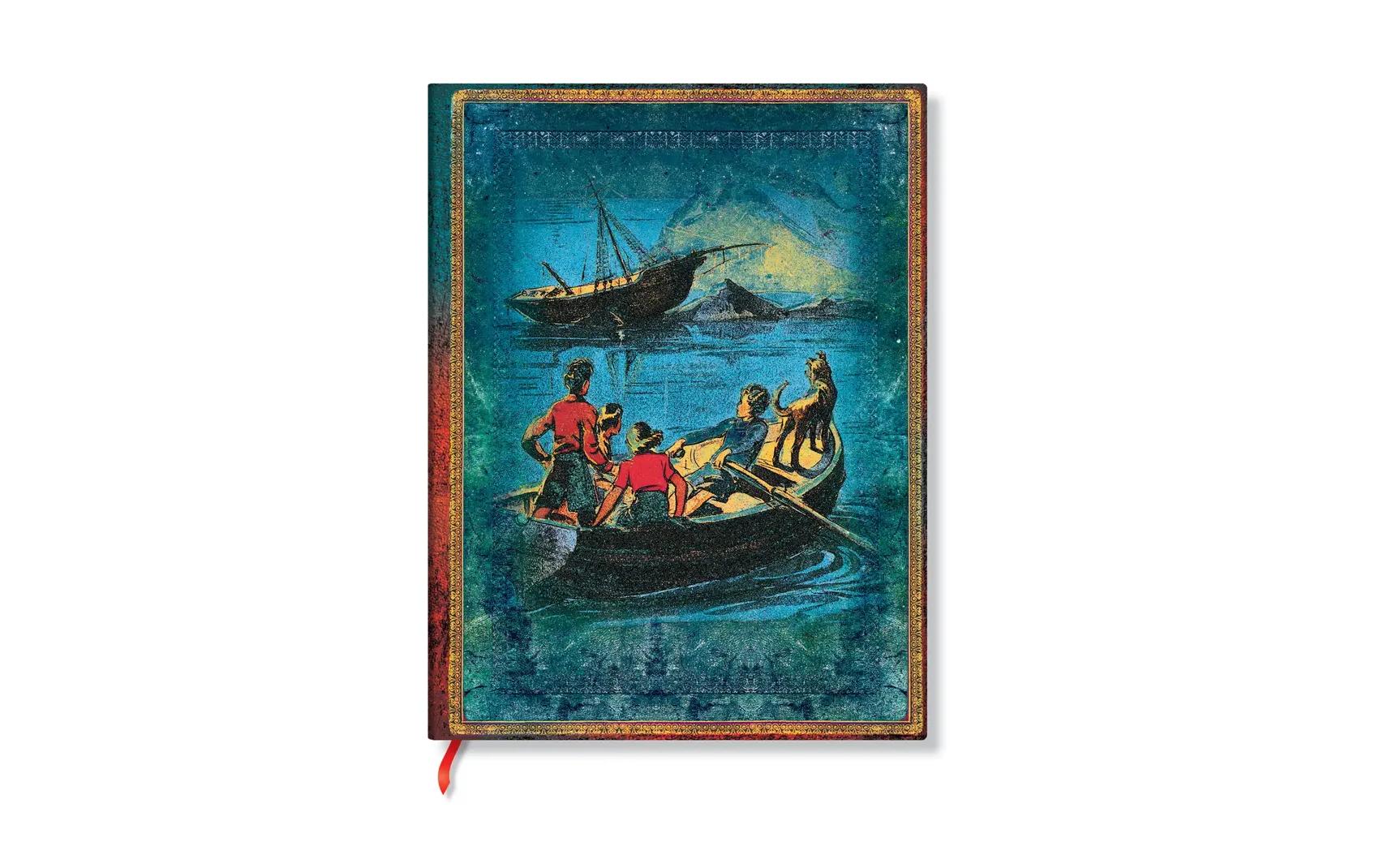 Paperblanks Notizbuch, 90 × 140 mm, liniert, Softcover, 208 Seiten, 80 g/m² – blau