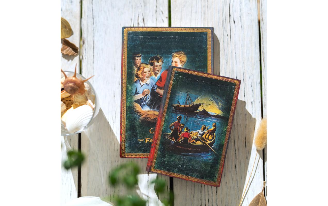 Paperblanks Notizbuch, 90 × 140 mm, liniert, Softcover, 208 Seiten, 80 g/m² – blau