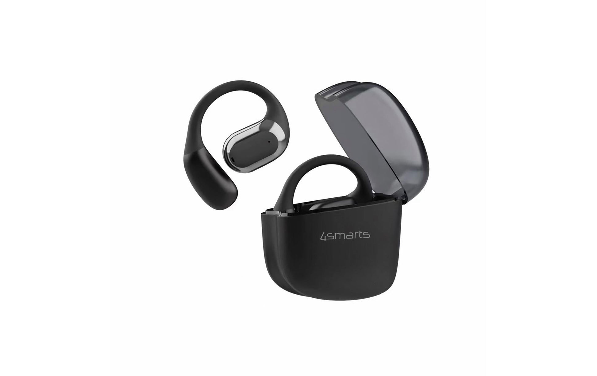 4smarts SkyBuds Sport – True Wireless In-Ear (Ohrbügel) – Bluetooth, IPX4, Mikrofon – Schwarz – bis 20 h