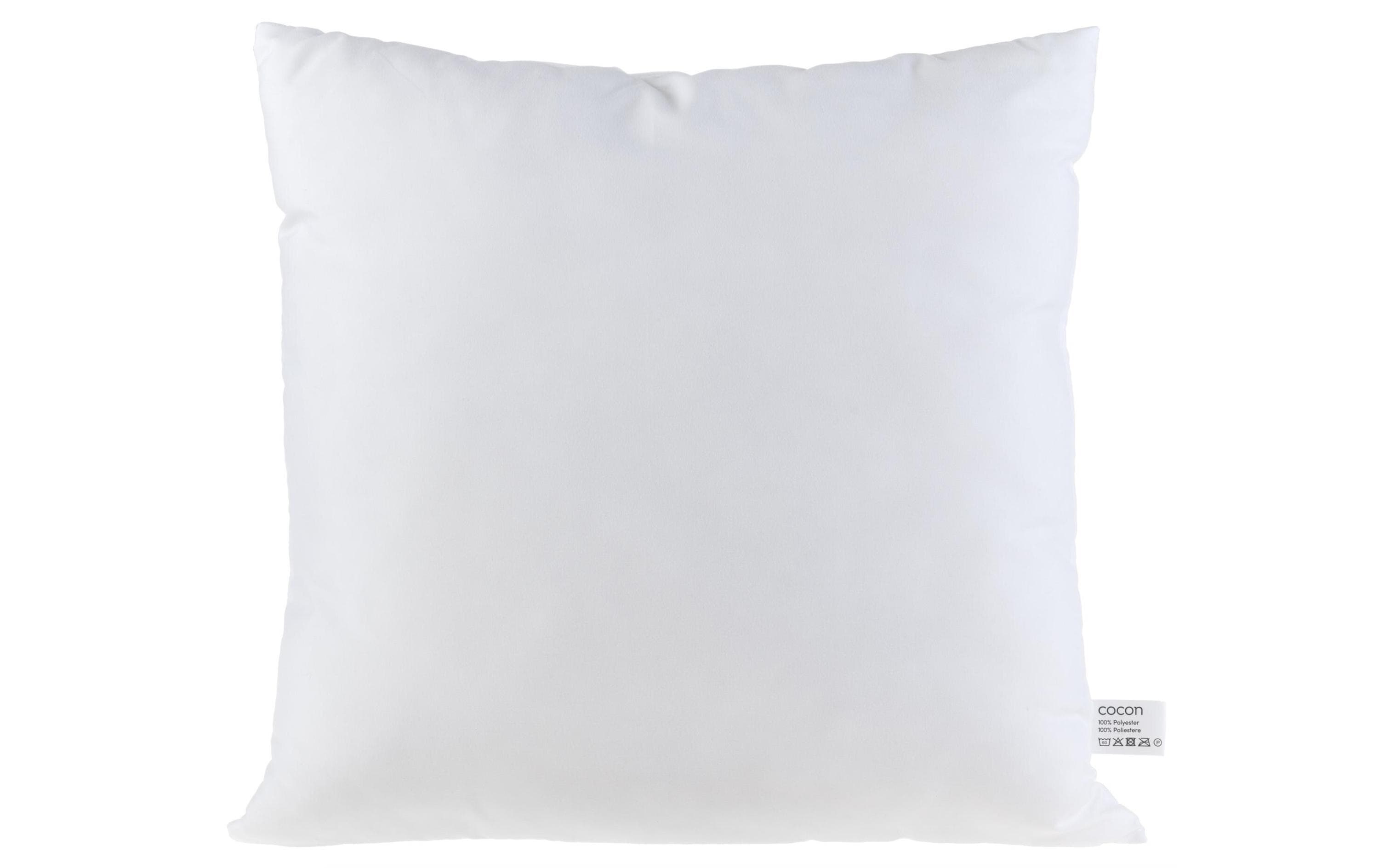 Cocon Innenkissen – 45 × 45 cm, Polyesterfaser, Weiss