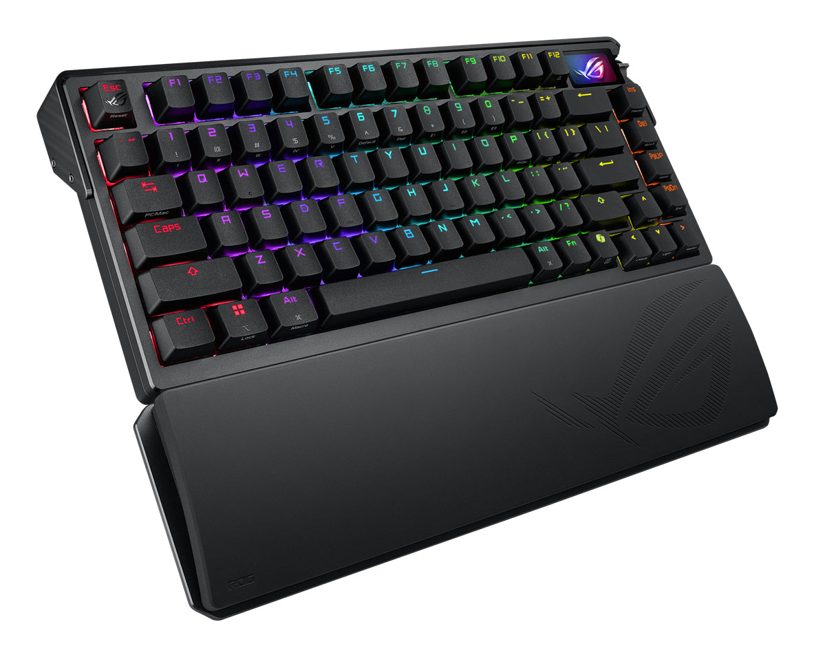 ASUS Gaming-Tastatur 75% – Mechanisch, RGB – Bluetooth & 2,4 GHz (USB-A-Empfänger) – Schwarz