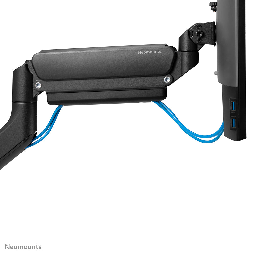 Neomounts DS70 DS70-450BL1 – Monitorarm, 1 Monitor, bis 42", Gasfeder, 180°-Stop, Schwarz