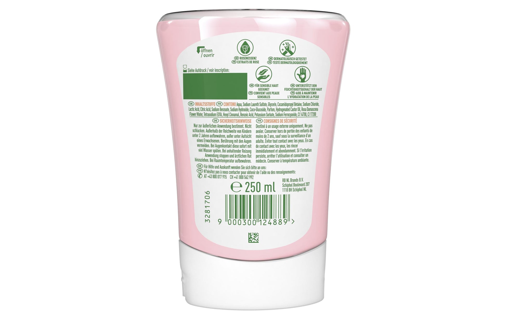 Dettol Flüssige Handseife – Rose – Nachfüller – 250 ml